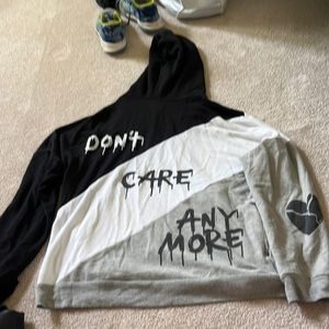 Black white and grey lauren Moshi zip up